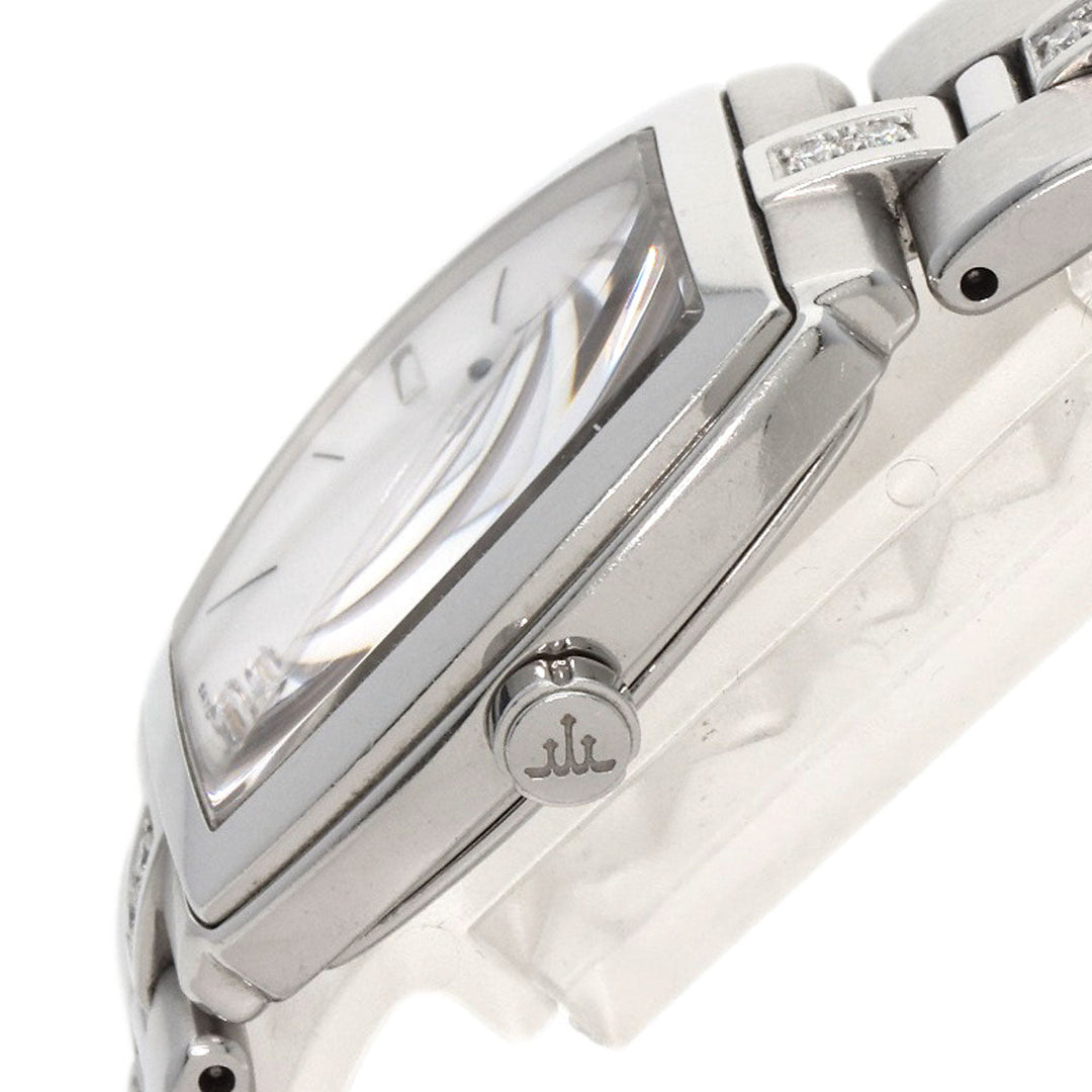 SEIKO Watches Quartz GSWE961 Stainless Steel , Stainless Steel Silver CREDOR Signo Diamond white dial Women Used Authentic