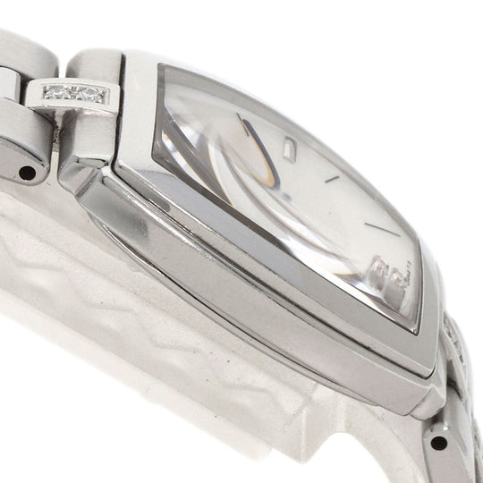 SEIKO Watches Quartz GSWE961 Stainless Steel , Stainless Steel Silver CREDOR Signo Diamond white dial Women Used Authentic