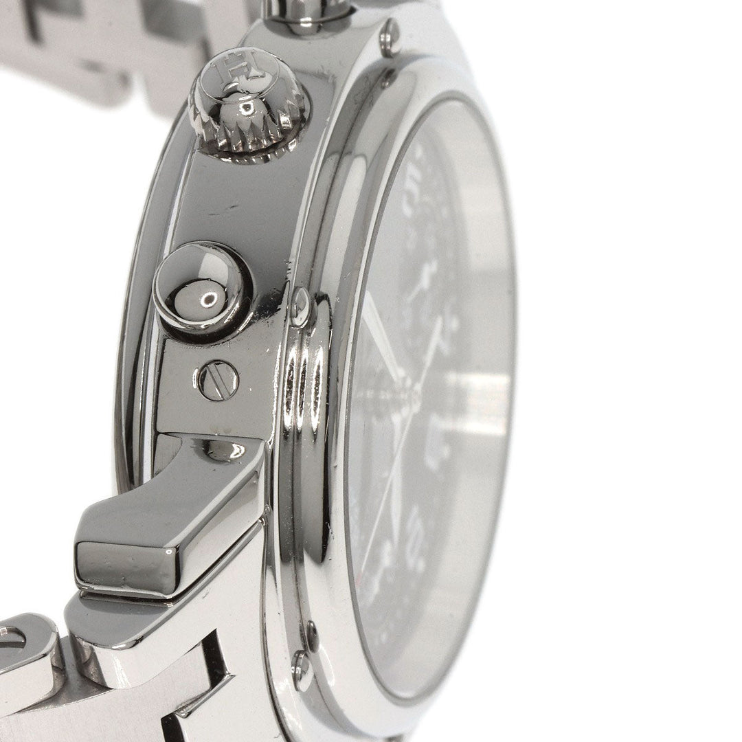HERMES Watches Quartz CL1.310 Stainless Steel , Stainless Steel Silver Clipper Chrono black dial Women Used Authentic