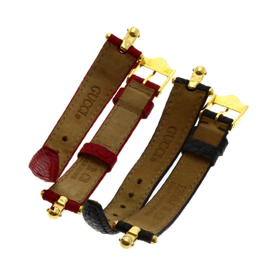 GUCCI Watches Quartz 1800L Gold Plated gold Square face white dial