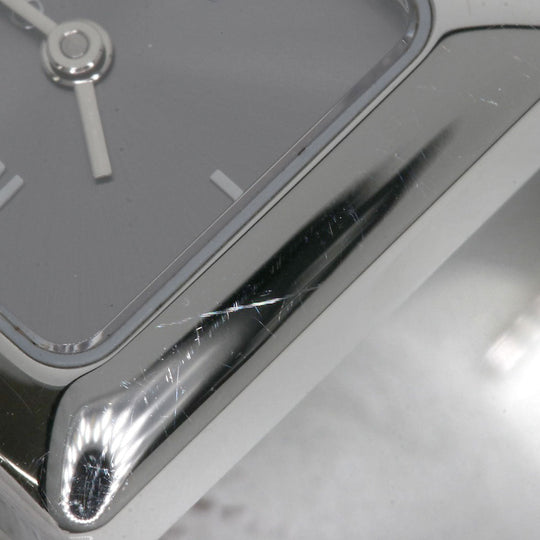 GUCCI Watches Quartz 1900L Stainless Steel , Stainless Steel Silver Square face Silver dial Women Used Authentic