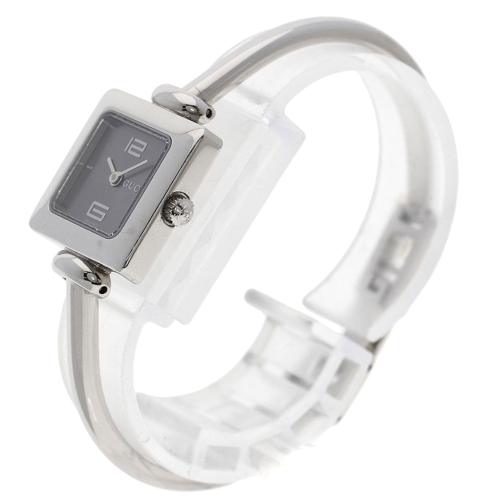 GUCCI Watches Quartz 1900L Stainless Steel , Stainless Steel Silver Square face Silver dial Women Used Authentic