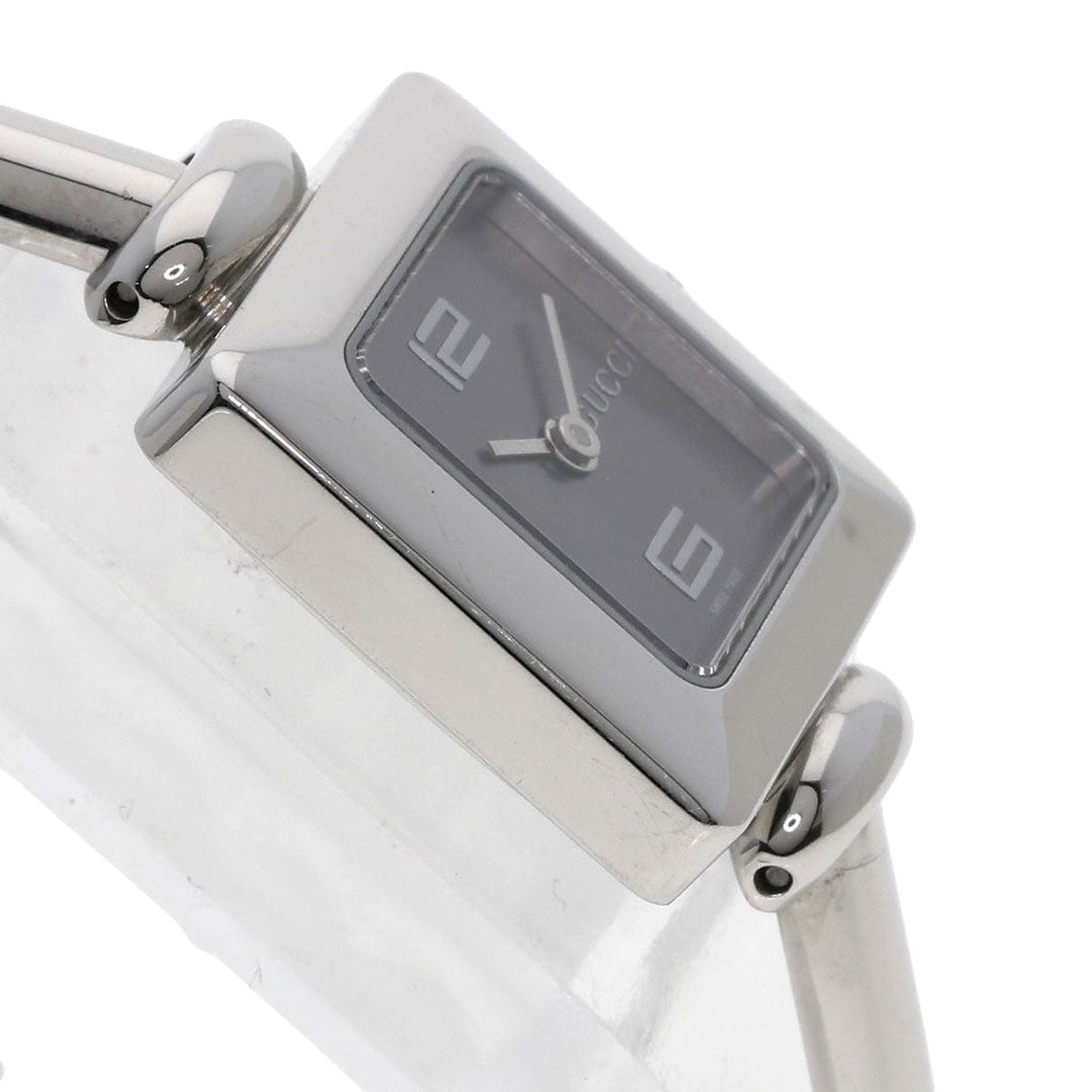 GUCCI Watches Quartz 1900L Stainless Steel , Stainless Steel Silver Square face Silver dial Women Used Authentic