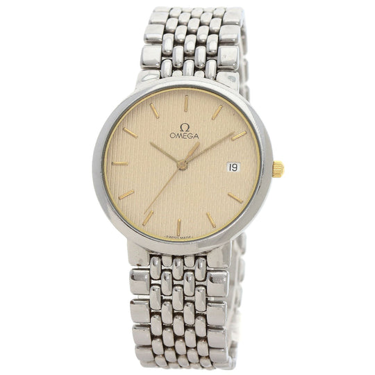 OMEGA Watches Quartz Stainless Steel , Stainless Steel Silver De Ville Ivory dial mens Used Authentic