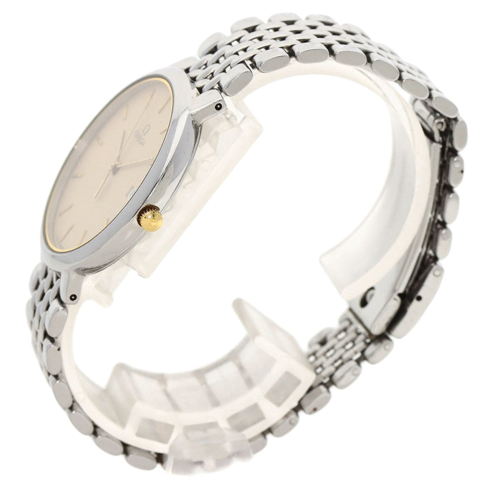 OMEGA Watches Quartz Stainless Steel , Stainless Steel Silver De Ville Ivory dial mens Used Authentic