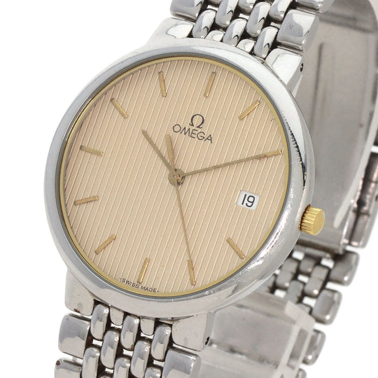 OMEGA Watches Quartz Stainless Steel , Stainless Steel Silver De Ville Ivory dial mens Used Authentic