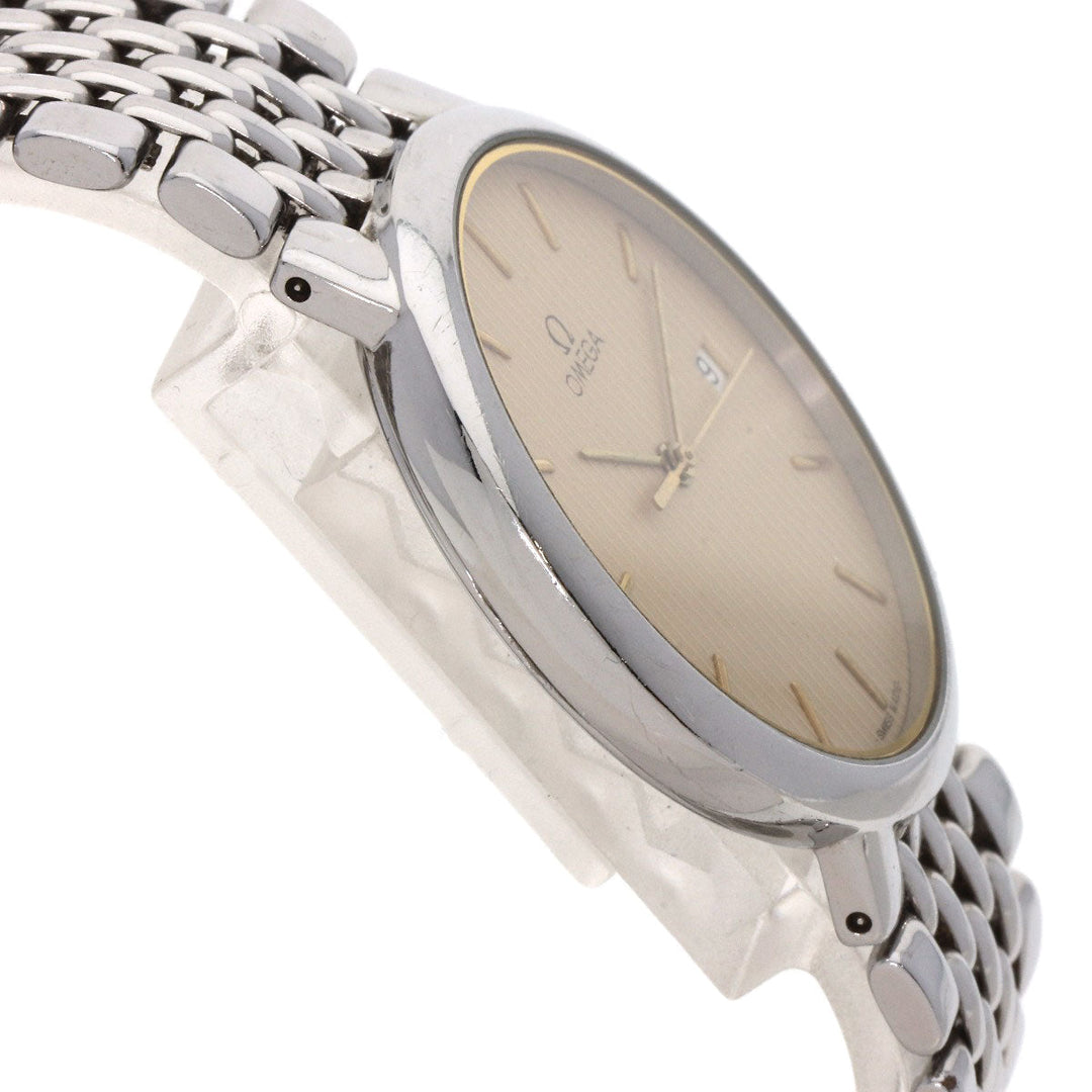 OMEGA Watches Quartz Stainless Steel , Stainless Steel Silver De Ville Ivory dial mens Used Authentic