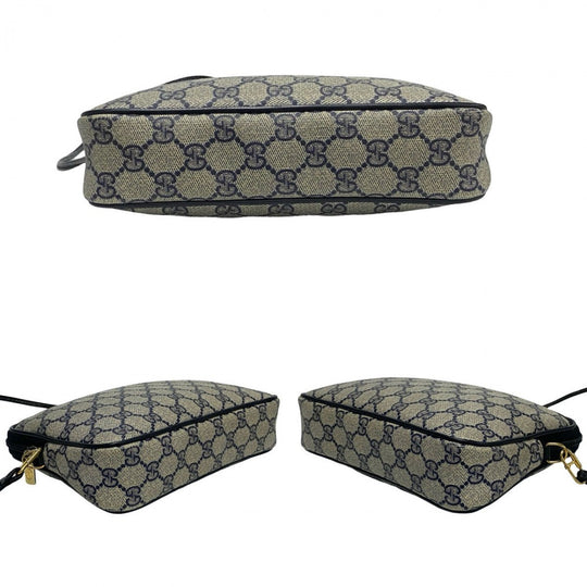 GUCCI Shoulder Bag leather Navy