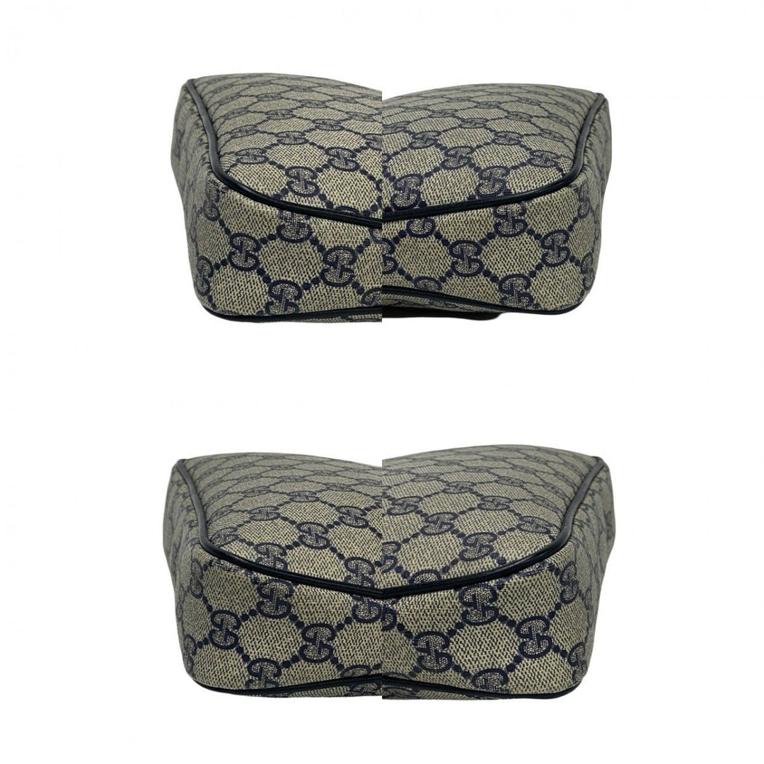 GUCCI Shoulder Bag leather Navy