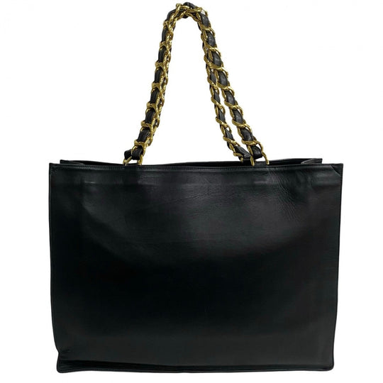 CHANEL Tote Bag lambskin black