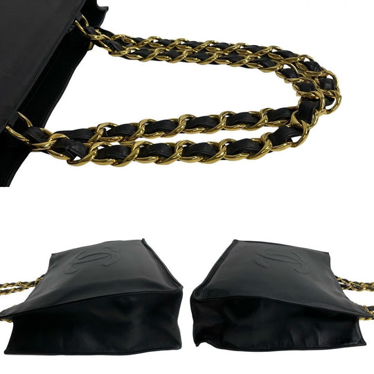 CHANEL Tote Bag lambskin black