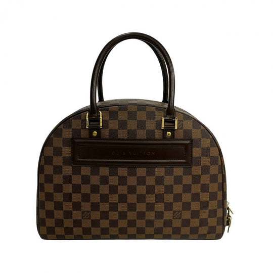 LOUIS VUITTON Handbag leather Brown Damier Norita