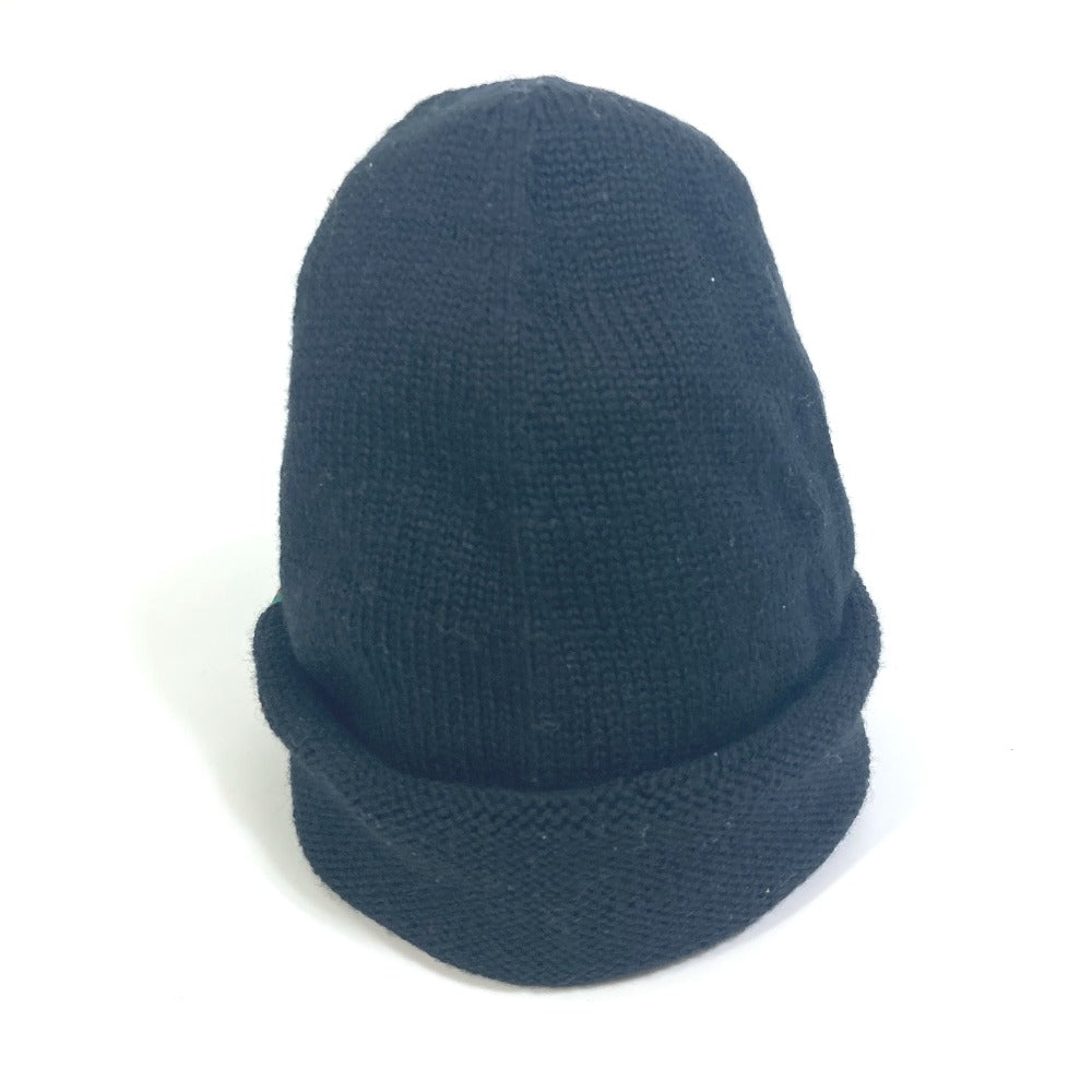 GUCCI Knit hat wool black Sherry line mens M Used Authentic