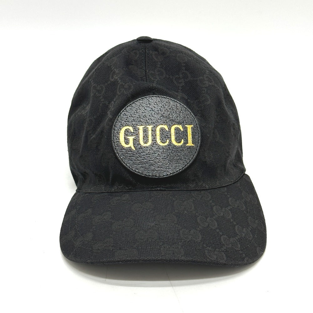 GUCCI cap 627114 Nylon black Gucci Off The Grid Gucci Off the Grid GG logo mens XL Used Authentic