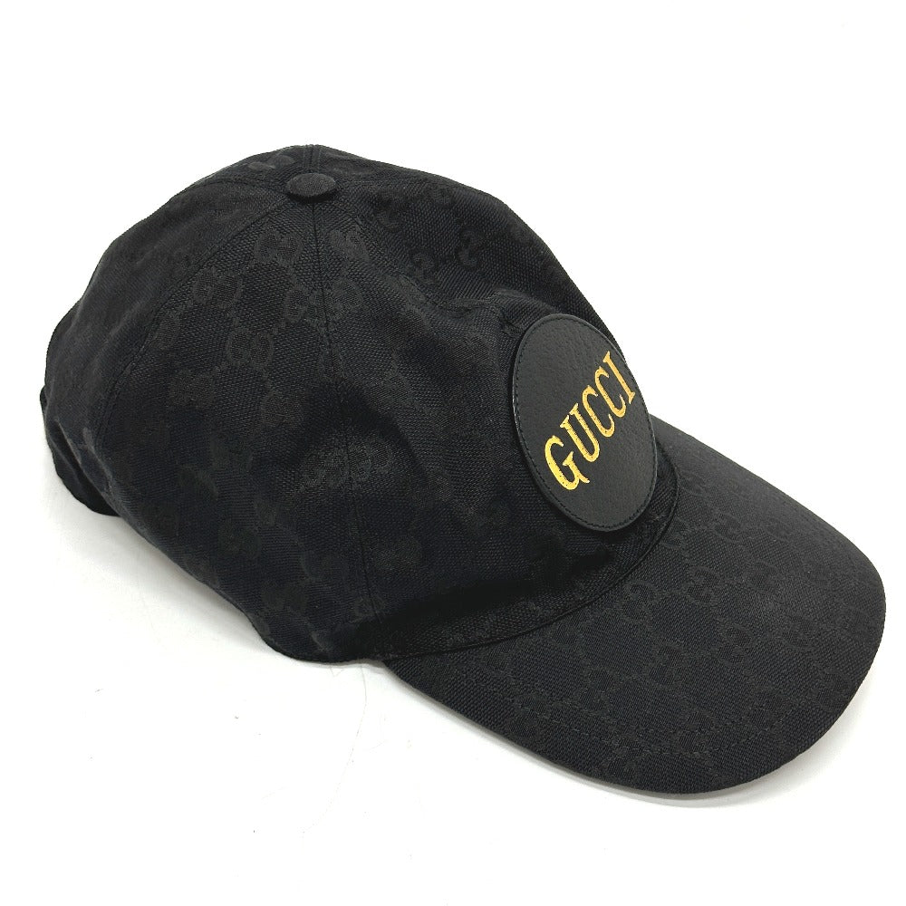 GUCCI cap 627114 Nylon black Gucci Off The Grid Gucci Off the Grid GG logo mens XL Used Authentic