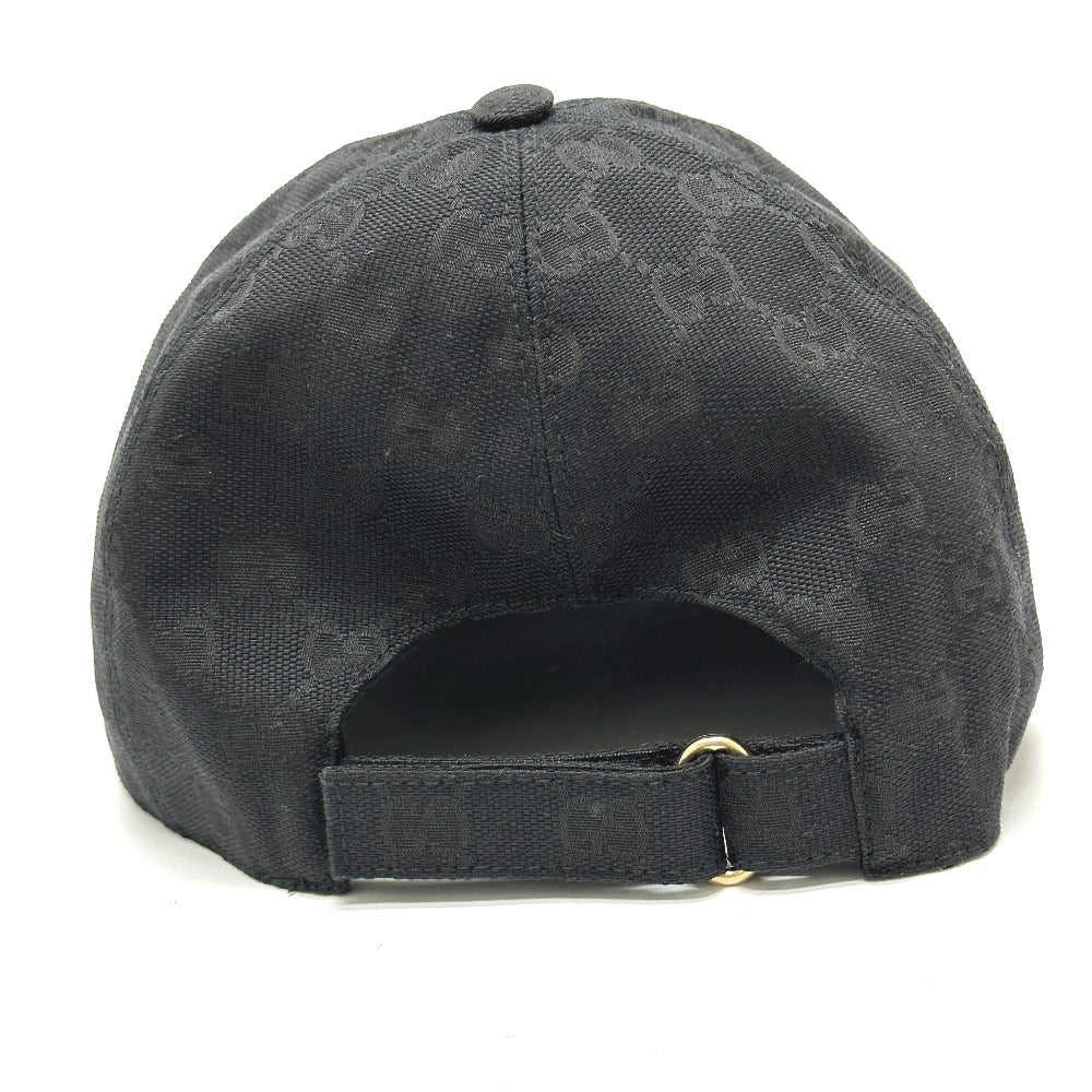 GUCCI cap 627114 Nylon black Gucci Off The Grid Gucci Off the Grid GG logo mens XL Used Authentic
