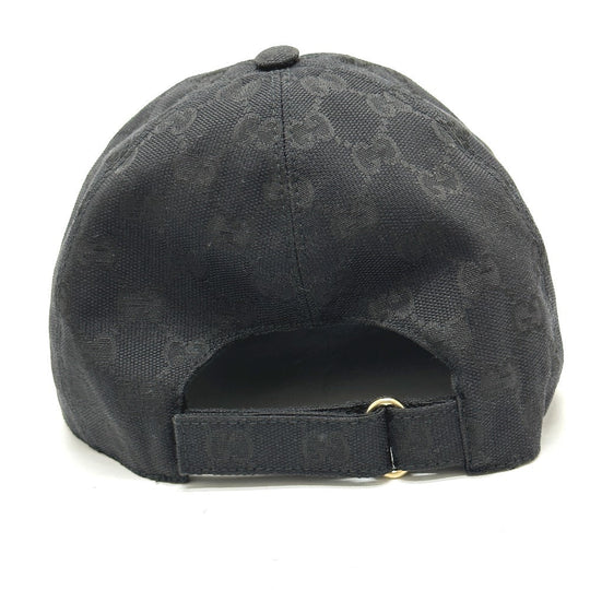 GUCCI cap 627114 Nylon black Gucci Off The Grid Gucci Off the Grid GG logo mens XL Used Authentic