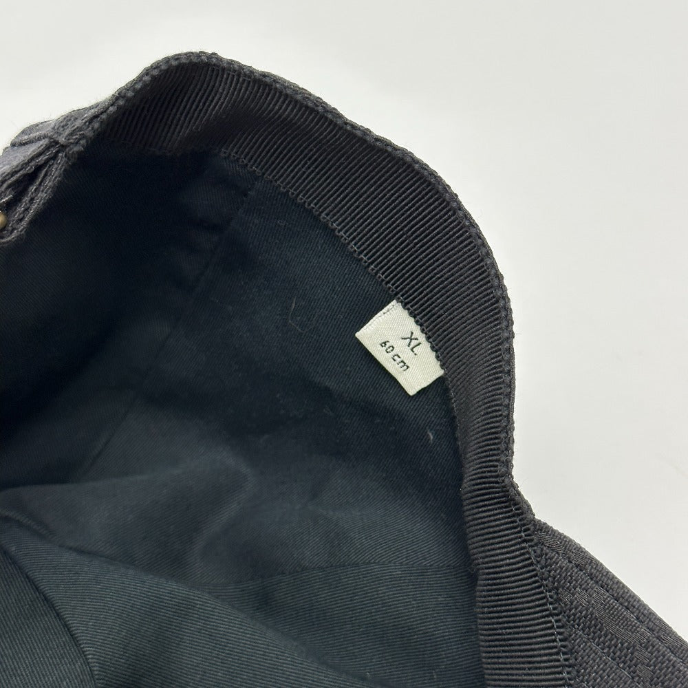 GUCCI cap 627114 Nylon black Gucci Off The Grid Gucci Off the Grid GG logo mens XL Used Authentic