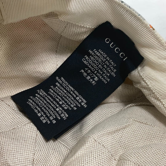 GUCCI cap Rayon, Cotton white GG Floral Pattern Flower Flora M