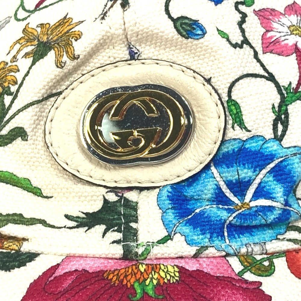 GUCCI cap Rayon, Cotton white GG Floral Pattern Flower Flora M