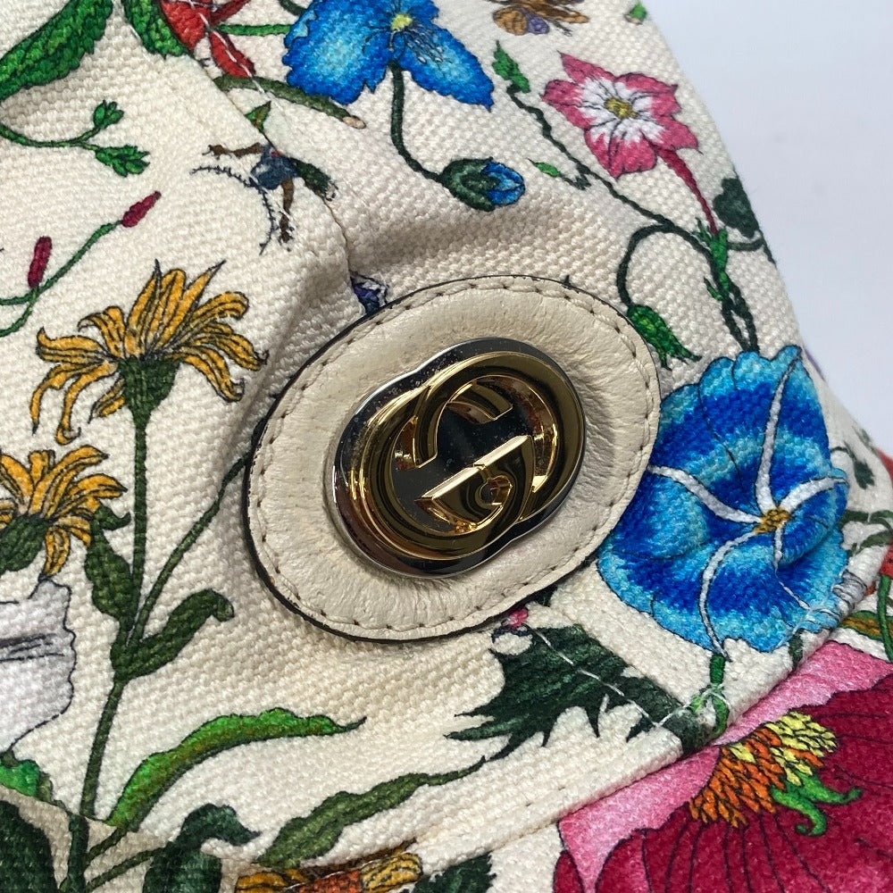 GUCCI cap Rayon, Cotton white GG Floral Pattern Flower Flora M