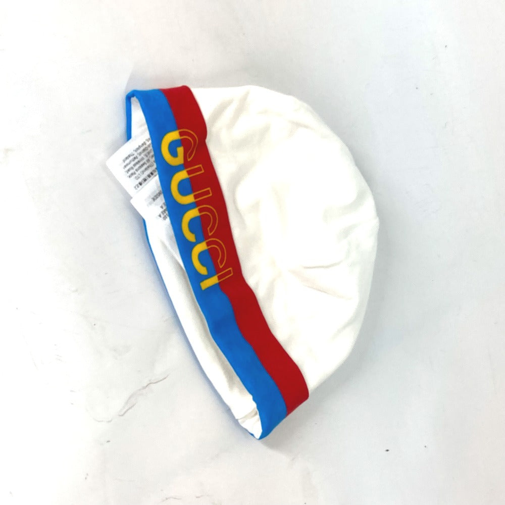 GUCCI Knit hat 516326 cotton white Baby gift baby BABY baby 3 piece gift set Kids 9/12m Used Authentic