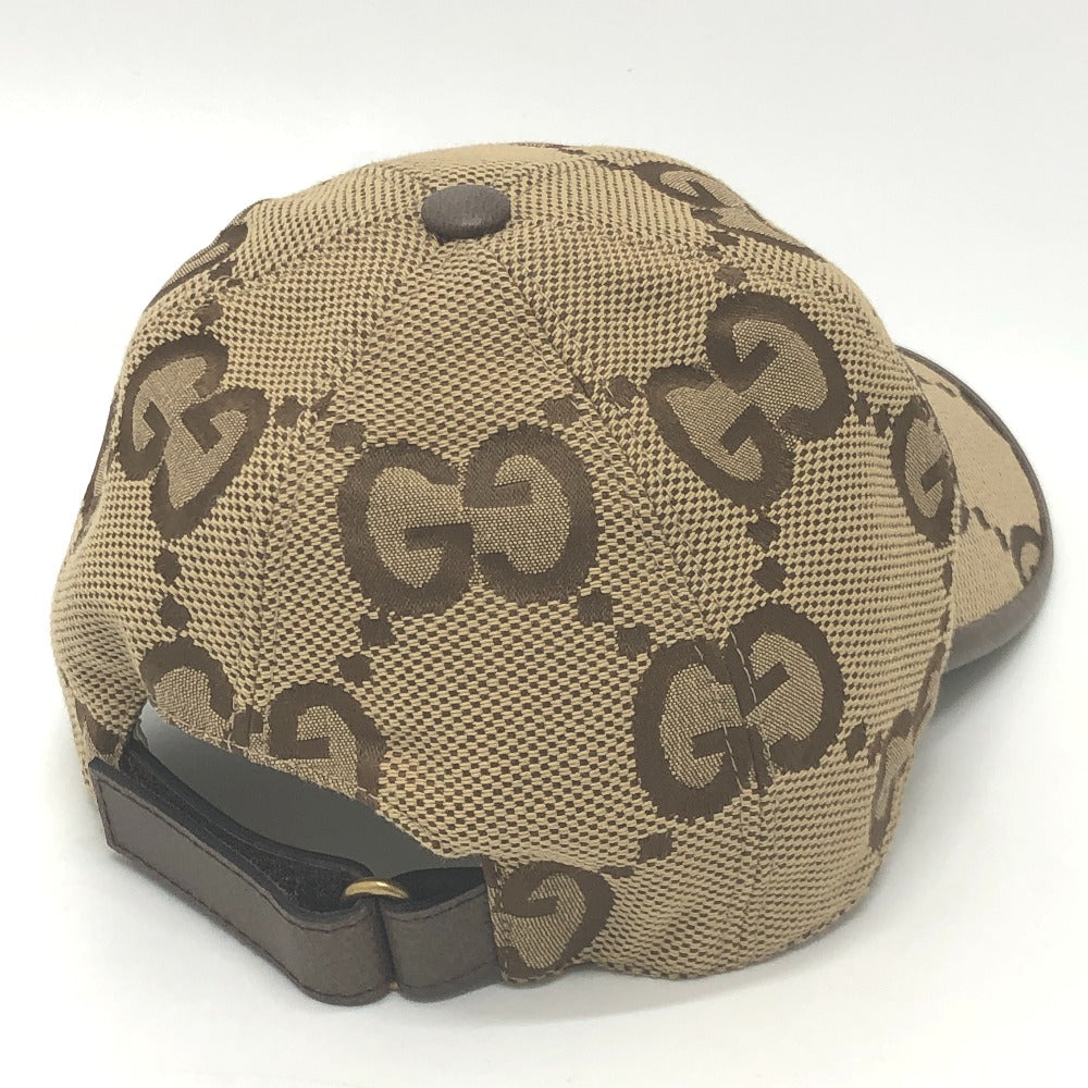GUCCI cap 681264 canvas beige Jumbo GG M