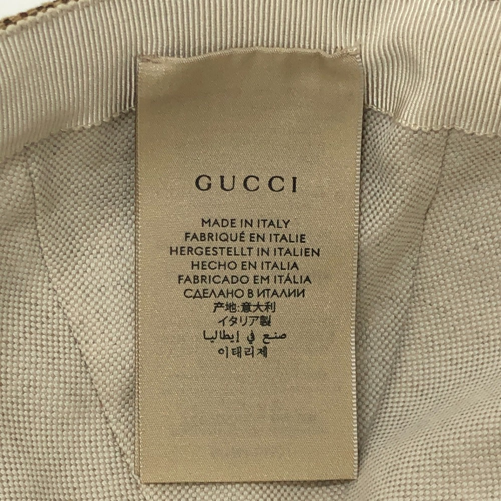 GUCCI cap 681264 canvas beige Jumbo GG M