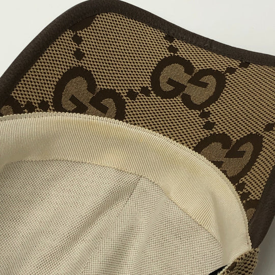 GUCCI cap 681264 canvas beige Jumbo GG M
