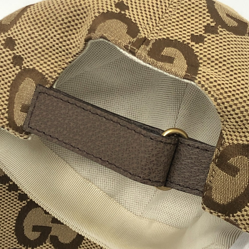 GUCCI cap 681264 canvas beige Jumbo GG M