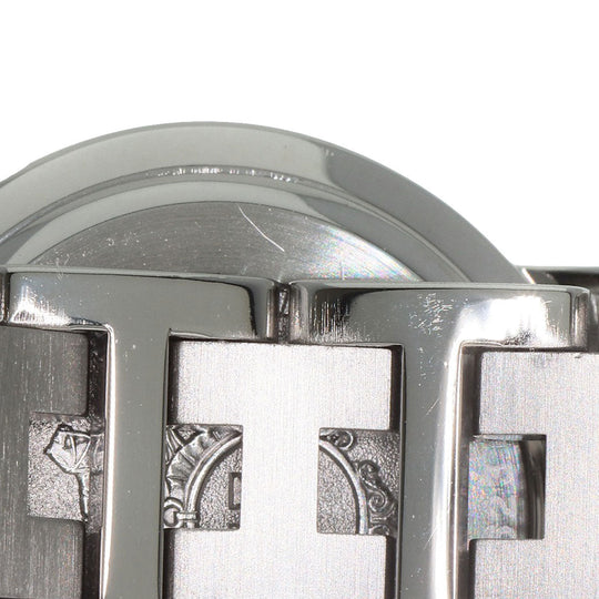 HERMES Watches Quartz CL4.210 Stainless Steel , Stainless Steel Silver Clipper blue dial Women Used Authentic