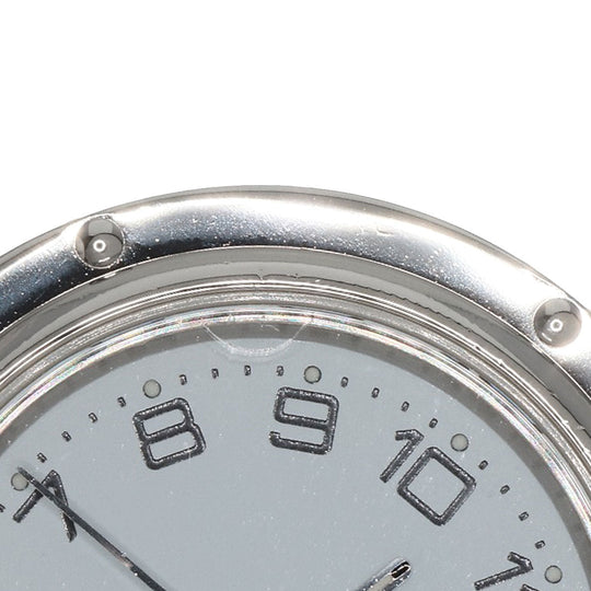 HERMES Watches Quartz CL4.210 Stainless Steel , Stainless Steel Silver Clipper white dial Women Used Authentic
