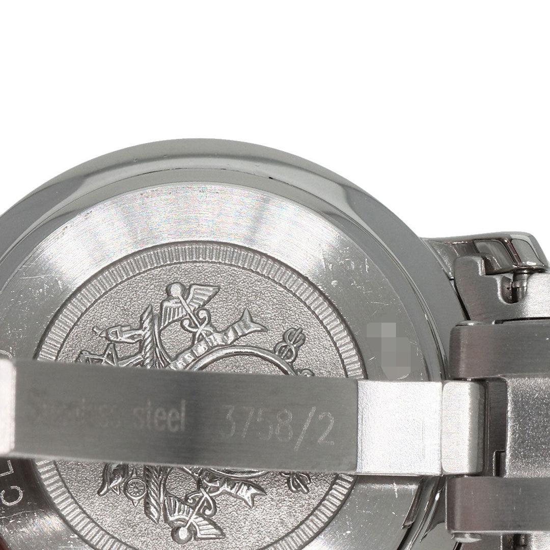 HERMES Watches Quartz CL4.210 Stainless Steel , Stainless Steel Silver Clipper white dial Women Used Authentic