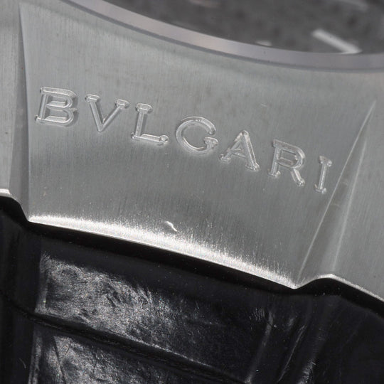 BVLGARI Watches Quartz EG30BSLD Stainless Steel , Leather Silver Ergon 1.2" black dial Women Used Authentic