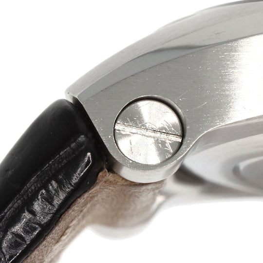 BVLGARI Watches Quartz EG30BSLD Stainless Steel , Leather Silver Ergon 1.2" black dial Women Used Authentic