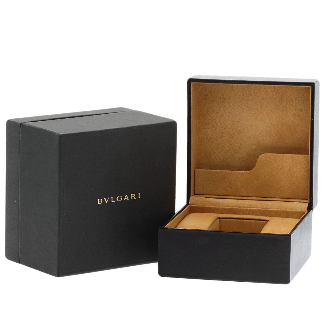 BVLGARI Watches Quartz EG30BSLD Stainless Steel , Leather Silver Ergon 1.2" black dial Women Used Authentic