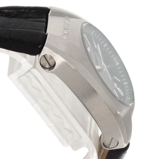 BVLGARI Watches Quartz EG30BSLD Stainless Steel , Leather Silver Ergon 1.2" black dial Women Used Authentic
