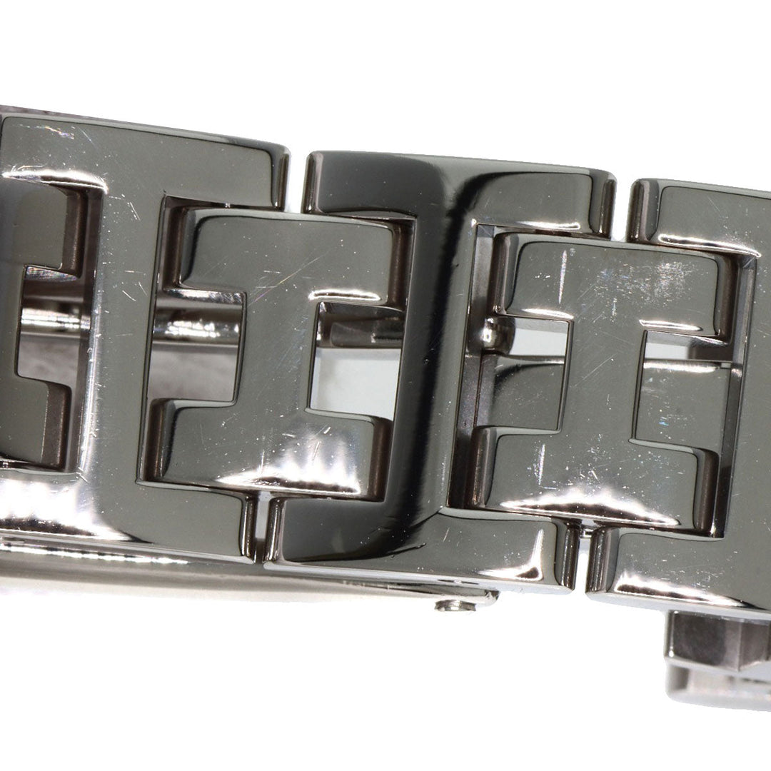 HERMES Watches Quartz CL4.210 Stainless Steel Silver Clipper Nacre new buckle Pink shell dial