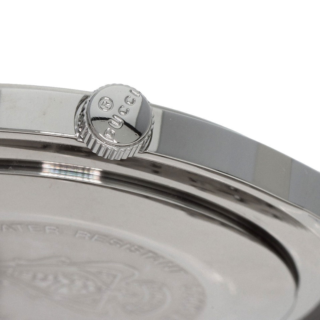 GUCCI Watches Quartz 5500XL Stainless Steel , Stainless Steel Silver Round face Silver dial mens Used Authentic