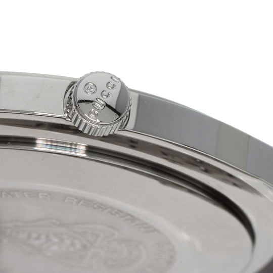 GUCCI Watches Quartz 5500XL Stainless Steel , Stainless Steel Silver Round face Silver dial mens Used Authentic