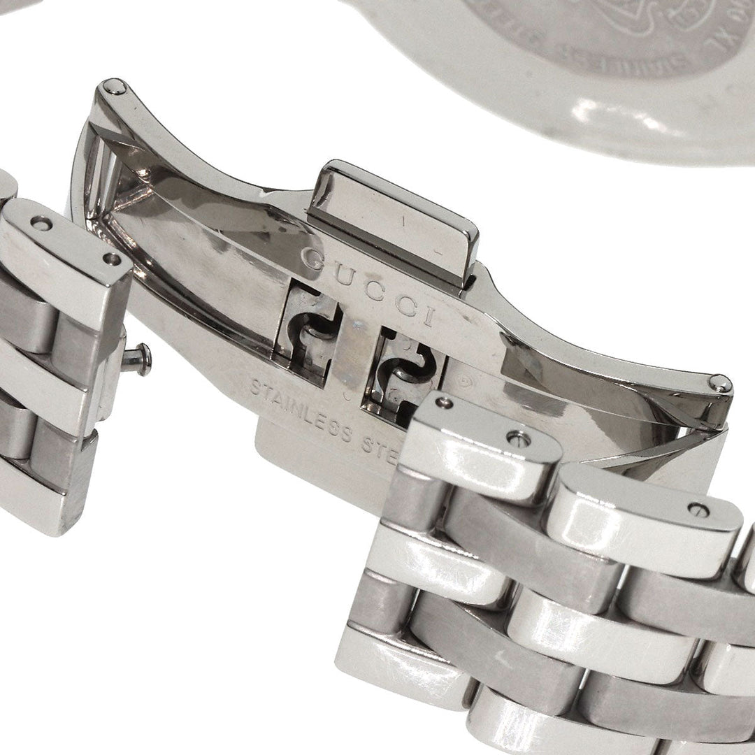 GUCCI Watches Quartz 5500XL Stainless Steel , Stainless Steel Silver Round face Silver dial mens Used Authentic