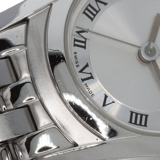 GUCCI Watches Quartz 5500L Stainless Steel , Stainless Steel Silver Round face Silver dial Women Used Authentic