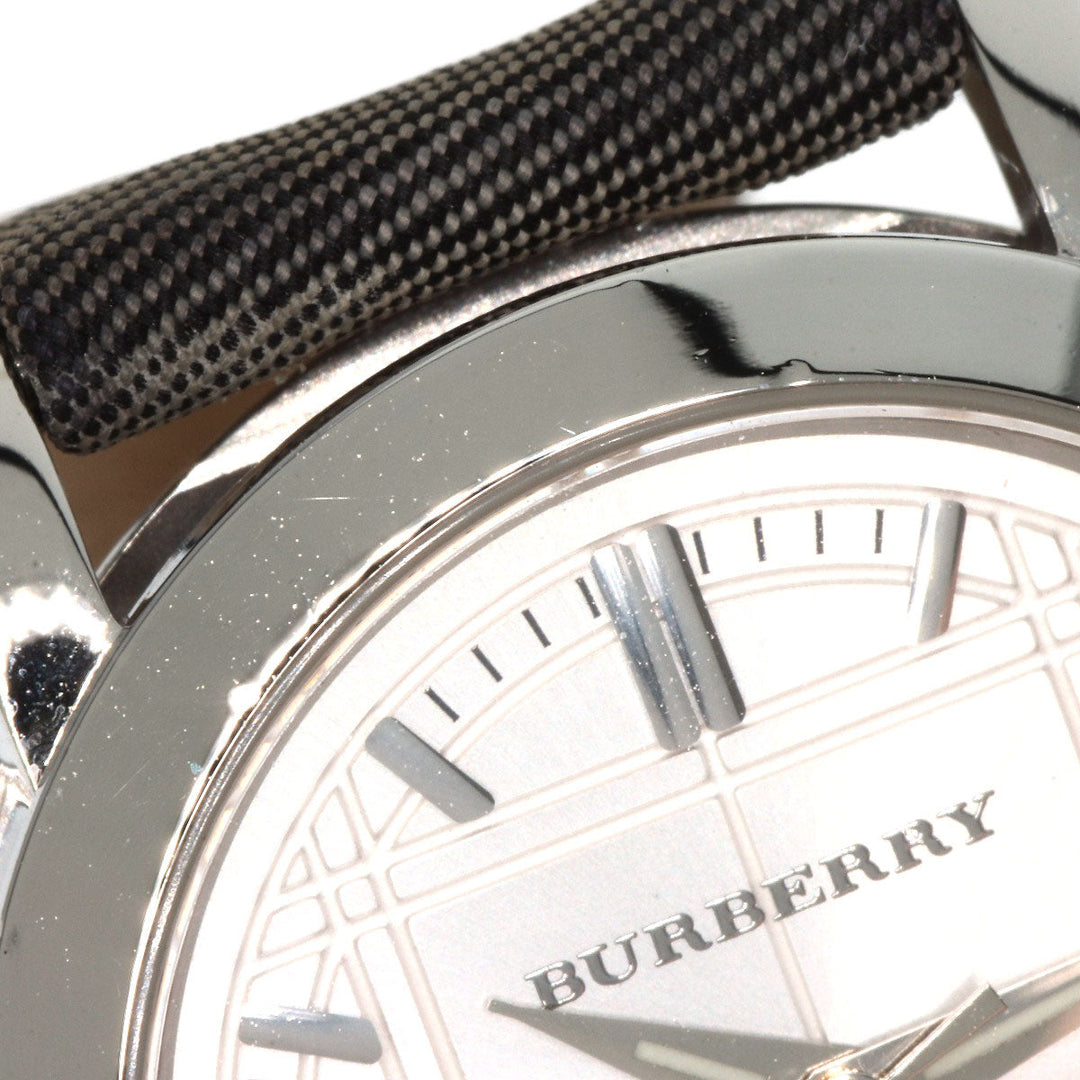 BURBERRY Watches Quartz BU1386 Stainless Steel Silver Round face Silver dial