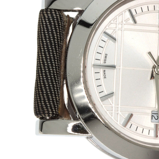 BURBERRY Watches Quartz BU1386 Stainless Steel Silver Round face Silver dial