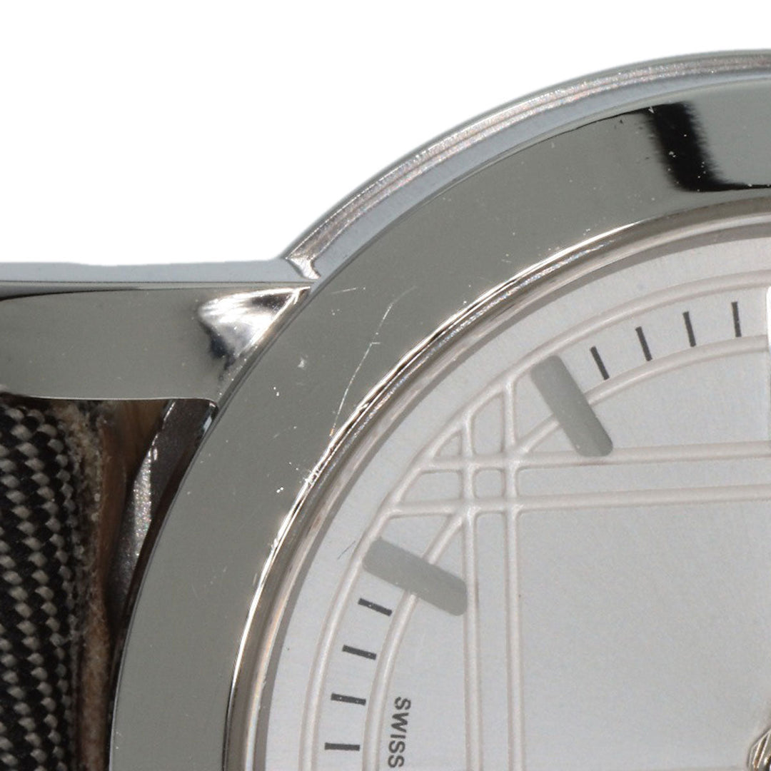 BURBERRY Watches Quartz BU1386 Stainless Steel Silver Round face Silver dial