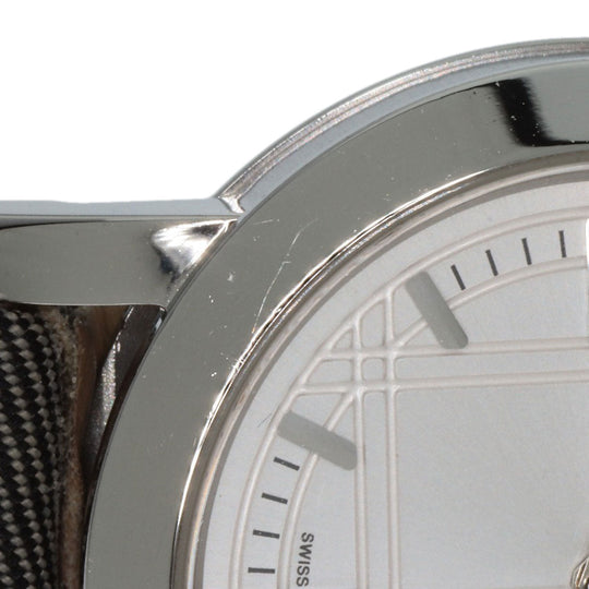 BURBERRY Watches Quartz BU1386 Stainless Steel Silver Round face Silver dial
