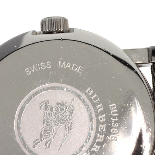 BURBERRY Watches Quartz BU1386 Stainless Steel Silver Round face Silver dial