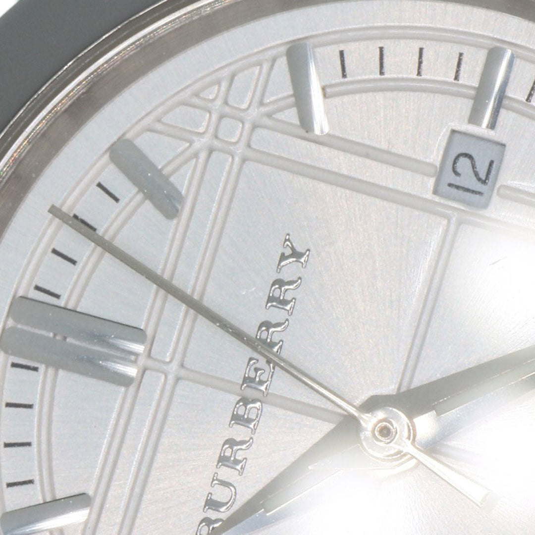 BURBERRY Watches Quartz BU1386 Stainless Steel Silver Round face Silver dial