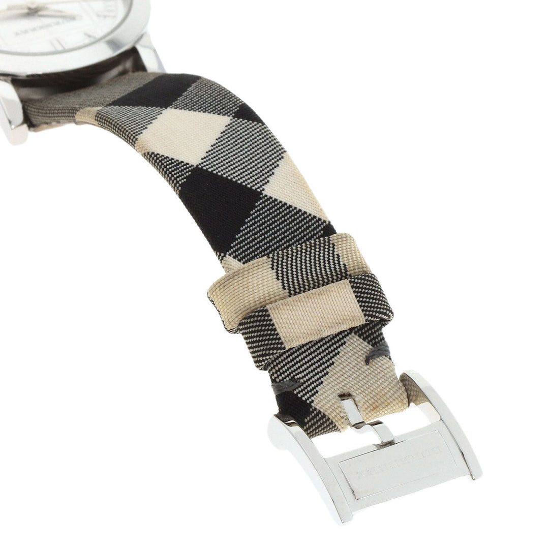 BURBERRY Watches Quartz BU1386 Stainless Steel Silver Round face Silver dial