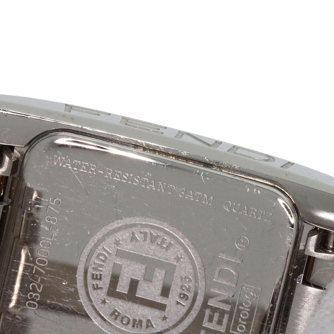 FENDI Watches Quartz 7000L Stainless Steel , SSxGP gold Square Face Combi white dial Women Used Authentic